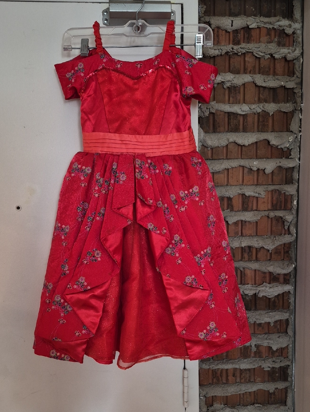 Disney Parks Princess Elena of Avalor Dress Red Tulle Twirl Costume Size 7 8